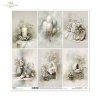 styl vintage, sepia, pastele, niemowlę, chrzest, kwiaty, balony, buciki, wózek, świeca, elegancja, delikatność